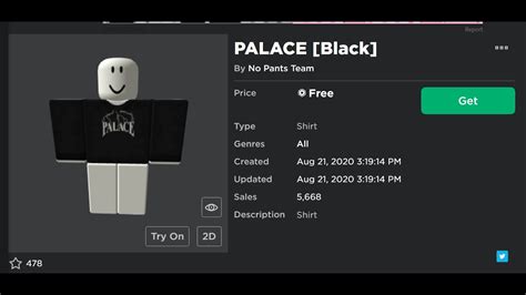 Roblox Palace Shirt Template