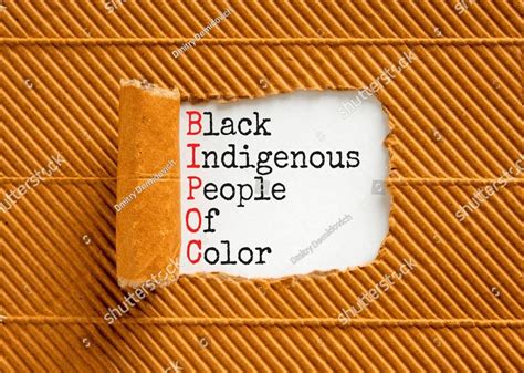 Bipoc Black Indigenous People Of Color Symbol Concept Words Bipoc