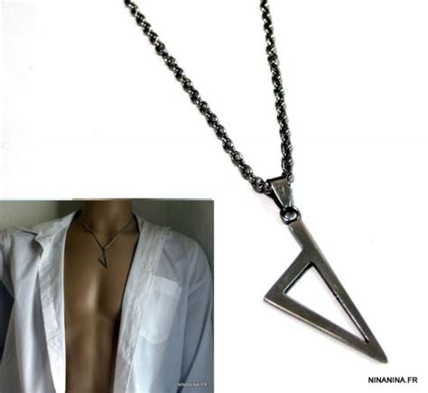 Pendentif Corse Triangle Collier Homme Acier Inox Ninanina