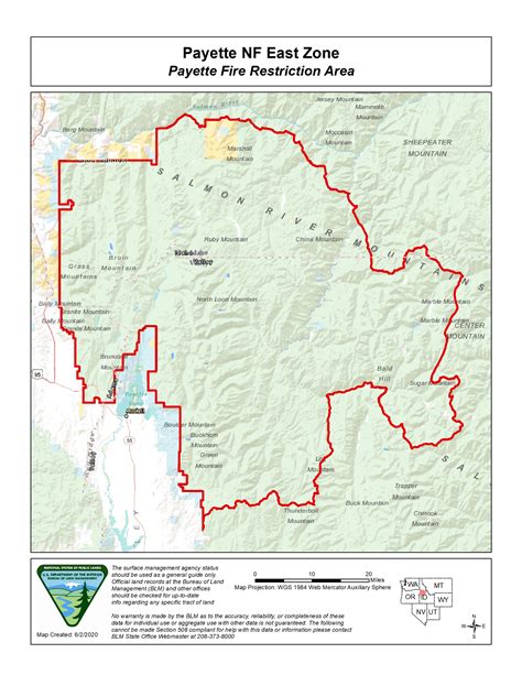 Payette National Forest Map