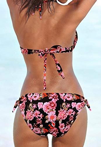 Amazon Upopby Women S Sexy Triangle Halter Bikini Set Push Up Two