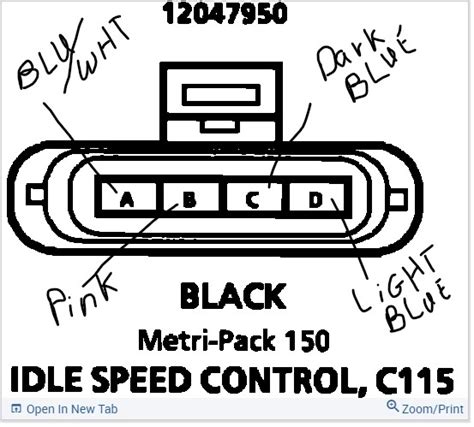 Wire Colors Diagram Needed The Air Idle Control Valve Wires Got