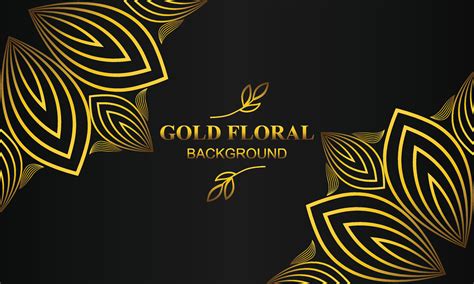 beautiful gold floral background with floral, flower and leaf ornament 29760609 Vector Art at ...