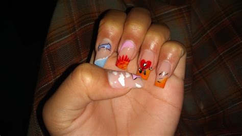 Uñas bad bunny Uñas Nails Beauty