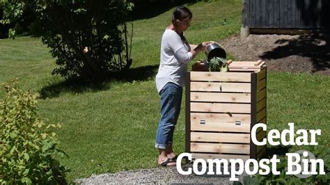 A Closer Look At The Cedar Compost Bin Gardeners Supply Youtube