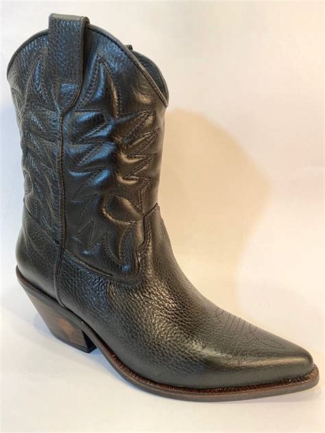 BOTA TEJANA DALLAS CUERO NEGRO