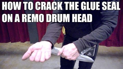 How To Crack The Glue Seal On A Remo Drumhead How To Tune A Drum