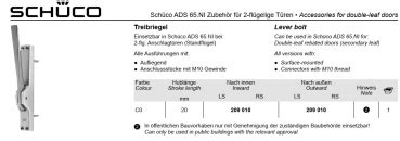 Schüco Treibriegel aufliegend Farbe CO 239 344 ADS 65 NI Zubehör