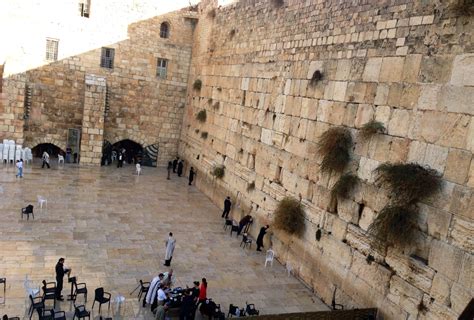 Praying at the Western Wall, Jerusalem, Israel. Only remaking wall of ...