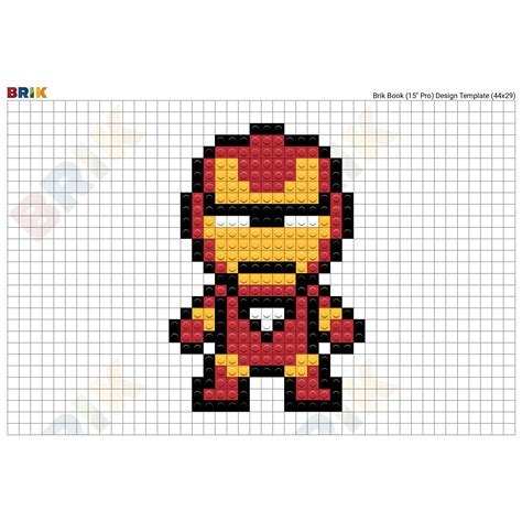 Iron Man Pixel Art Easy