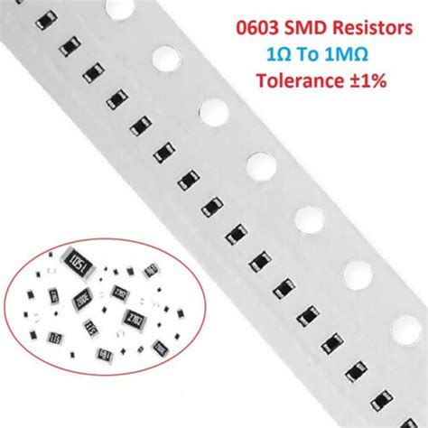 Pcs Smd Smt Resistors Range Ohm To M Ohm Ebay