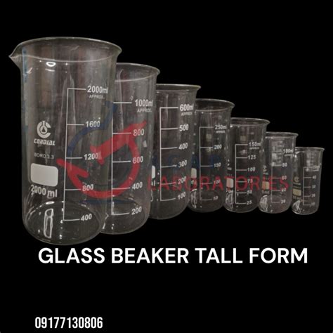 Beaker Tall Form Borosilicate Glass Ml Ml Shopee Philippines