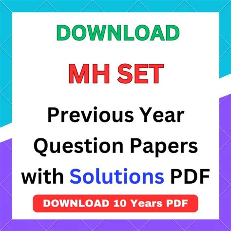 MH Set Previous Year Question Papers With Answers PDF