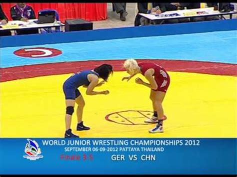 World Junior Wrestling Championships Ger Vs Chn Youtube