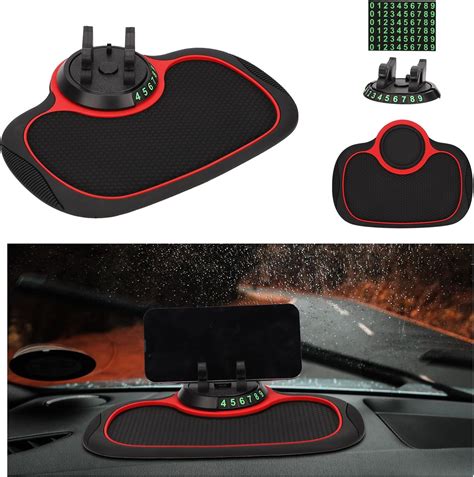 Multifunction Car Anti Slip Mat Auto Phone Holder 360 Degrees Rotating