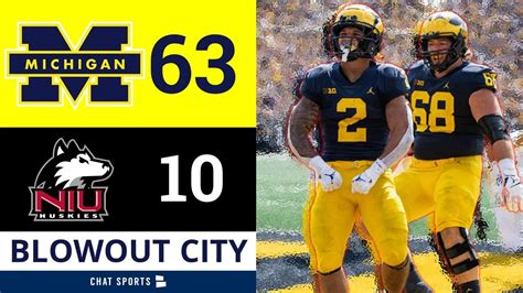 Michigan Football Highlights Reaction To 63-10 W: Harbaugh Back? Blake ...