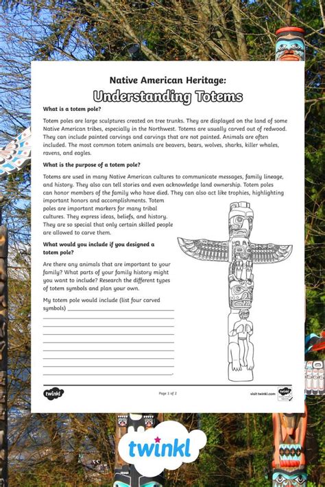 Totem Pole Activity Is Ideal For Your Kinesthetic Learners Who Enjoy A