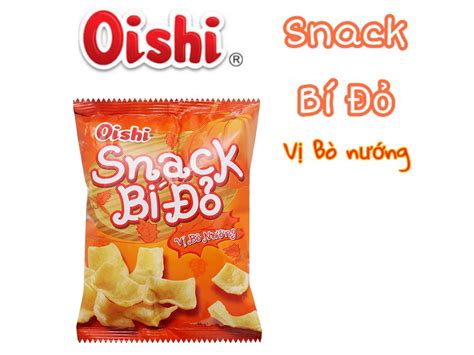 Snack bí đỏ vị bò nướng Oishi 8g giá tốt tại Bách hoá XANH