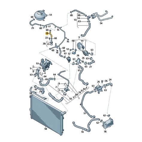 Mangueira D Gua Do Sistema De Arrefecimento Do Motor Vw E Audi V