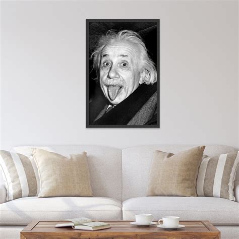 Amanti Art Albert Einstein Funny Face - Picture Frame Photograph | Wayfair