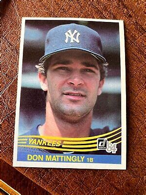 Don Mattingly Donruss Rookie Rc Clean Nice Condition Ebay