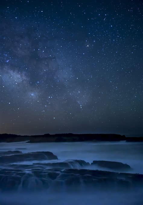 3840x2160 resolution | body of water and rock under dark sky during ...