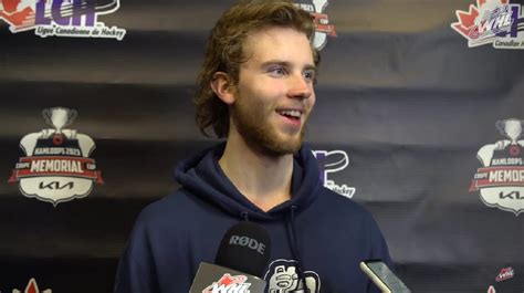 Memorial Cup Media Availability Winnipeg Jets Prospect Brad Lambert