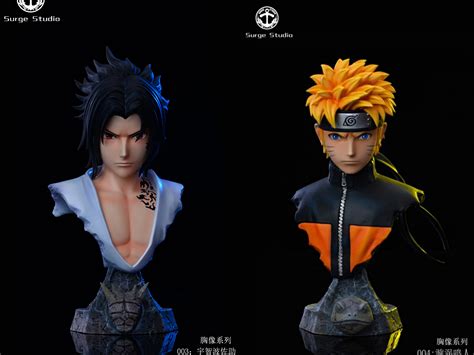 1 4 Scale Uchiha Sasuke Uzumaki Naruto Bust Statue Naruto Resin