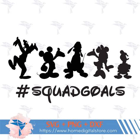 Disney Squad Goals Svg Png Dxf