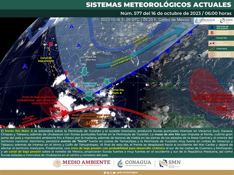 Smn Prev Lluvias Intensas En Veracruz Oaxaca Chiapas Y Tabasco