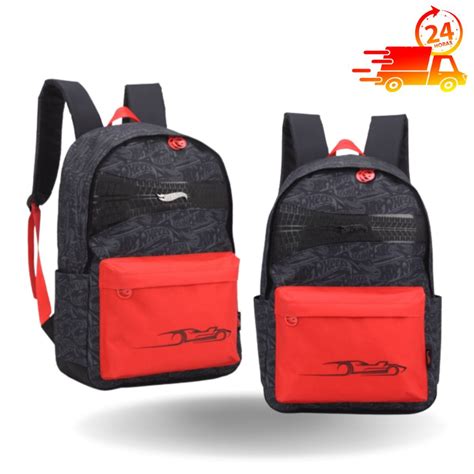 Mochila Escolar Juvenil Masculina Hot Wheels Costas Grande Shopee Brasil