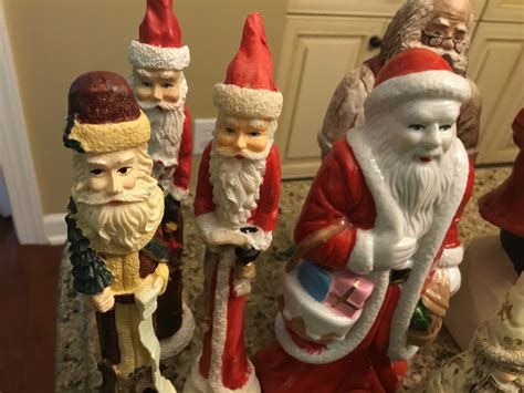 Collection Of Vintage Christmas Shelf Sitter Santa Claus Etsy