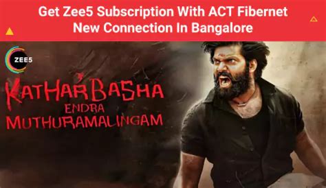 Get Zee5 Subscription With Act Fibernet New Connection In Bangalore