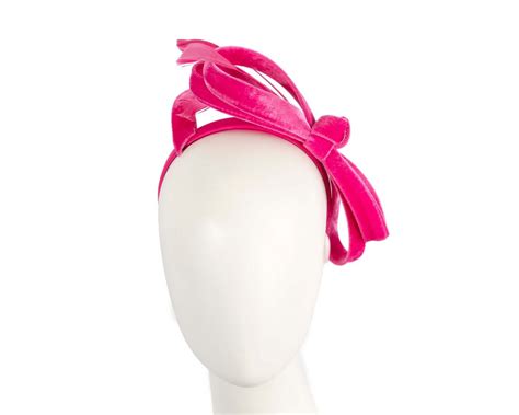 Hot Pink Velvet Bow Racing Fascinator By Max Alexander Online In Australia Hats From Oz J Hp