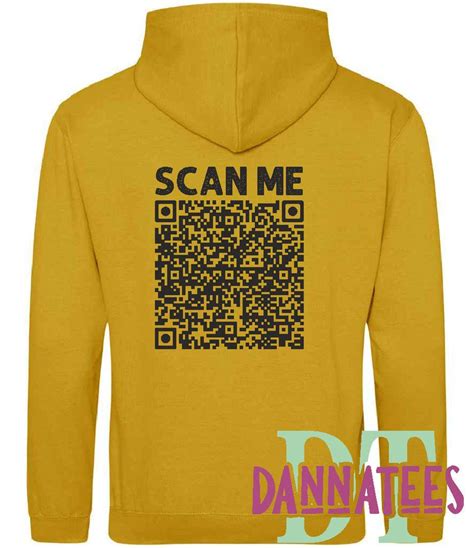 Gorilla Middle Finger Qr Code Prank Hoodie Back Print Etsy Canada