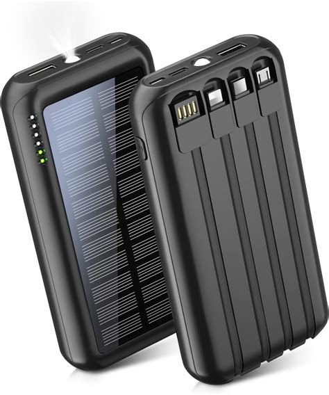 HETP Power Bank Solar 26800mAh Solar Powerbank Mit Solarpanel 2