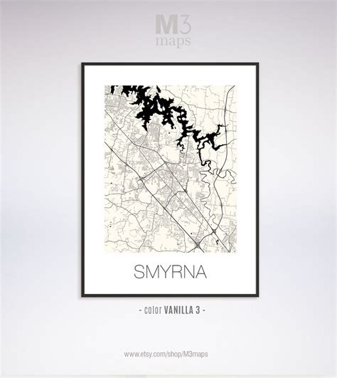 Smyrna Tennessee Smyrna TN Map Smyrna Map Smyrna Print - Etsy