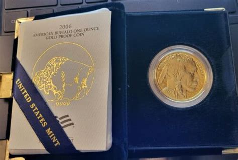 2006 W American Gold Buffalo PROOF 1 Oz 50 With Beautiful Box And