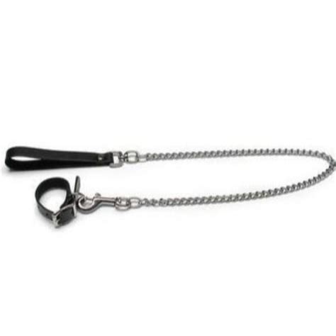 Kinklab Buckling Cock Ring and Chain Leash Set | KinkStore – Kink Store
