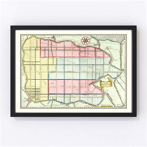 This Is A Very High Quality Print Of The Historic 1665 Regional Map Of