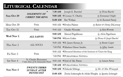 All Saints All Souls Day Masses and Upcoming Traditional Catholic ...