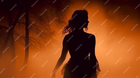 Premium AI Image | Mysterious Woman Mystery Woman In Mist Silhouette