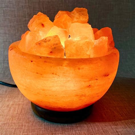 Bowl Himalayan Salt Lamp Hand Crafted Salt Lamp Room Decor Etsy