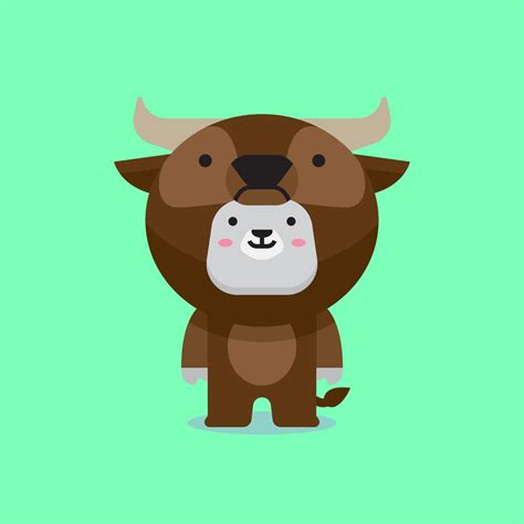 cute buffalo costume vector 9472259 Vector Art at Vecteezy