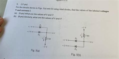 Solved 5 17 Pts For The Circuits Shown In Figs Sa And