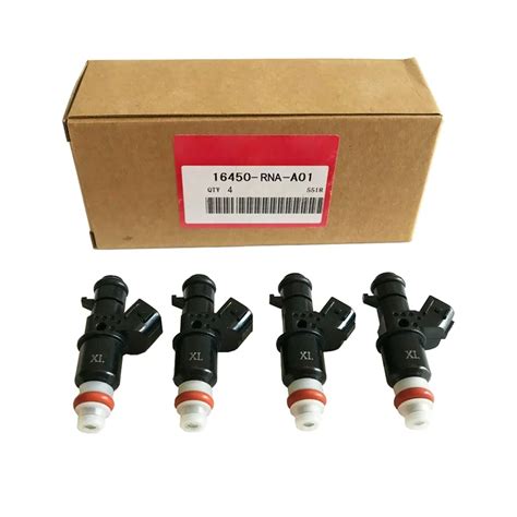 4pcs Set Fuel Injector Nozzle 16450 Rna A01 16450rnaa01 For Honda 06 11