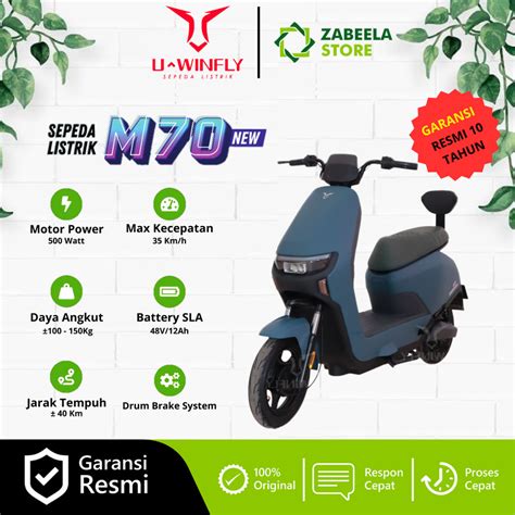 Sepeda Listrik Uwinfly New M70 500w Original Garansi Resmi Uwinfly