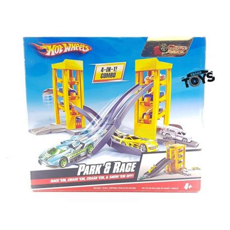 Hot Wheels Hotwheels Track Park Race 4 In 1 Combo Original Mattel Lazada Indonesia