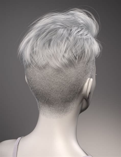 Fe Pompadour Hair For Genesis Daz D