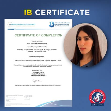 IB Certificate CASC